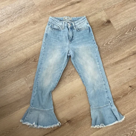 Topshop Bottoms Girls Topshop Moro Light Blue Denim Bell